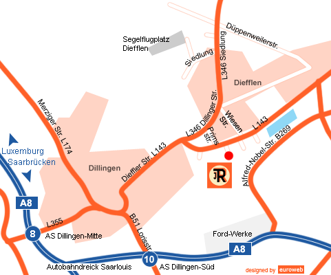 Anfahrt Bauschuttrecycling